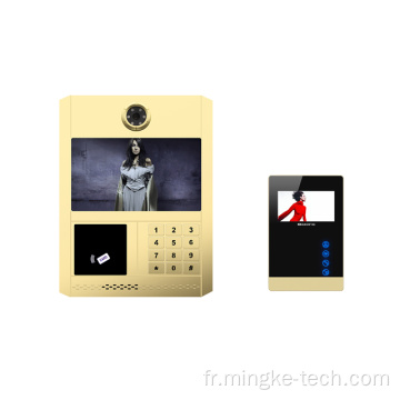 Contrôle d&#39;accès Système de porte Video Monitor Doorbell